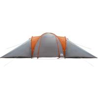 Koepeltent 6-persoons waterdicht grijs en oranje - thumbnail