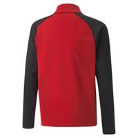 PUMA teamLIGA Trainingstrui 1/4-Zip Kids Rood Zwart - thumbnail
