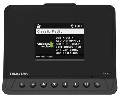 Telestar TOP 400 Schwarz Internetradio HiFi-tuner Zwart Telestar TOP 400 Schwarz Internetradio HiFi-tuner Zwart