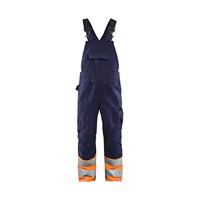 Blåkläder High-Vis bretelbroek 26621800 | Marineblauw/Oranje | Maat 48 - 7330509727454 - thumbnail