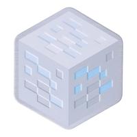 Minecraft Metalen onderzetters (set van 4) - thumbnail