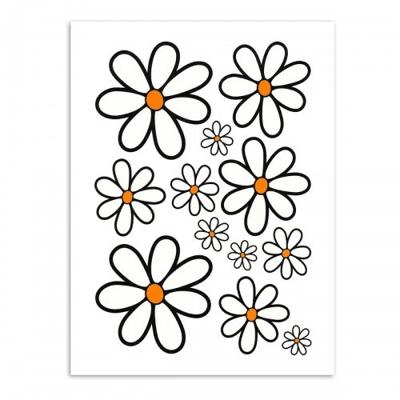 Transfer-set magrieten wit/rood 94x24cm