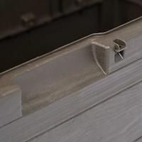 Tuinbox stijlvolle opbergkist 280 L bruin - thumbnail