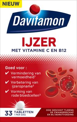 IJzer met B12 33 Tabletten IJzer met B12 33 Tabletten