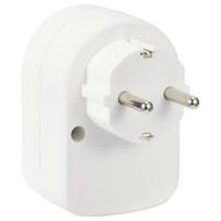 Sygonix SY-6713236 Tussenstekker Met USB Wit - thumbnail