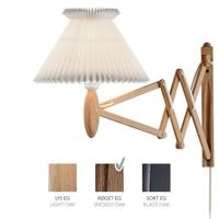 LE KLINT Sax 224-6/17 Wandlamp - Gerookt eiken met standaard kap - Wit - thumbnail