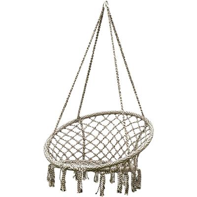 Viking Choice Hangmat ooievaarsnest hangstoel 80x60cm grijs crème Viking Choice Hangmat ooievaarsnest hangstoel 80x60cm grijs crème