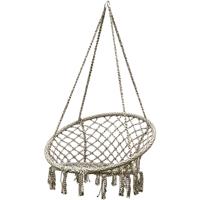 Viking Choice  Hangmat ooievaarsnest hangstoel 80x60cm grijs crème - thumbnail