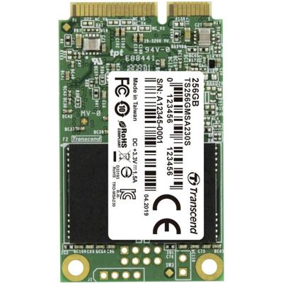 Transcend MSA230S mSATA SSD harde schijf 256 GB mSATA Transcend MSA230S mSATA SSD harde schijf 256 GB mSATA