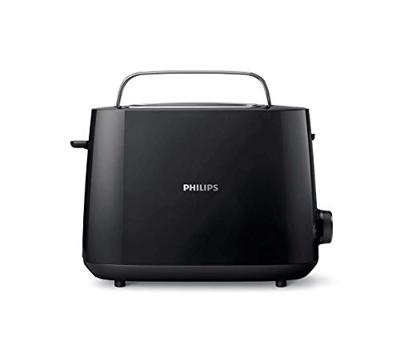 Philips Daily Collection HD2581/90 Broodrooster - 2 sneetjes, brede opening, zwart - thumbnail