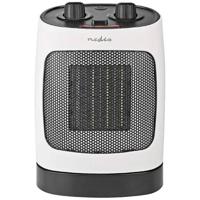 Nedis HTFA19WT Keramische ventilatorkachel 20 m² Wit, Grijs - thumbnail