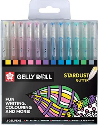 Gelschrijver sakura gelly roll stardust 12 kleuren