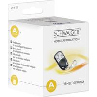SCHWAIGER -ZHF01- Afstandsbediening met vier knoppen | universele afstandsbediening | bediening van licht, verwarming, scènes | Z-Wave | bediening met app | voice control met Alexa, Google - thumbnail