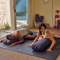 Manduka Yoga Bolster Midnight - Blauw - Rechthoekig Katoen - Effen -  71 x 30 x 12 cm - thumbnail