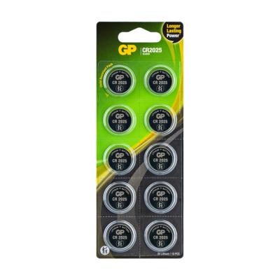 GP batterijen GPCR2025-2CPU10 knoopcel CR 2025 lithium 3V 10 stuks
