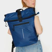 New Rebels Hugo New York 17L Waterdichte Rolltop Rugtas Blauw - thumbnail