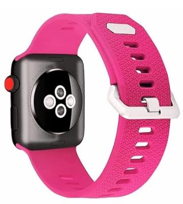 Siliconen bandje met motief - Roze - Geschikt voor Apple Watch 44mm / 45mm / 46mm / 49mm