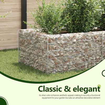 VidaXL Gabion plantenbak verhoogd 360x90x50 cm staal