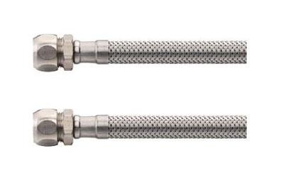 Riko Flexibele aansluitslang 12mm knel x 12mm knel 60 cm RVS