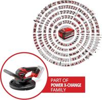 Einhell Professional TP-DWS 18/225 Li BL Solo Power X-Change 4259995 Wand- en plafondschuurder 225 mm Incl. accessoires, Zonder accu, Zonder lader - thumbnail