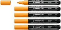 Acrylmarker stabilo free acrylic t300 oranje | 5 stuks - thumbnail