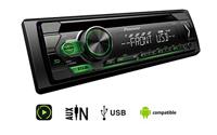 Pioneer DEH-S110UBG | 1DIN RDS-autoradio met groene toetsverlichting | Display wit | Android ondersteuning | 5-band equalizer | CD | MP3 | USB | AUX-ingang | ARC-app - thumbnail