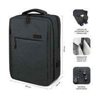 Laptoptas Subblim SUB-BP-3EAP100 Grijs - thumbnail