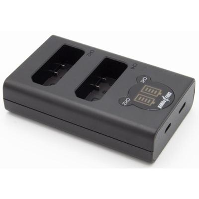 ChiliPower Nikon EN-EL14 / EN-EL14a dubbellader voor 2 camera accu's (tegelijk) ChiliPower Nikon EN-EL14 / EN-EL14a dubbellader voor 2 camera accu's (tegelijk)