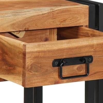 Nachtkastje 2 pcs Bruin 40 x 35 x 50 cm Massief acaciahout