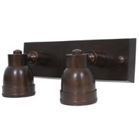 Opbouwspot Indigo Double Swirl Antiek Brons - thumbnail