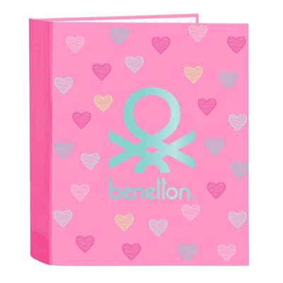 Ringmap Benetton Heart Roze A4 27 x 33 x 6 cm