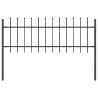 VidaXL Tuinhek grijs 1,7 x 0,6 m poedercoating staal - thumbnail