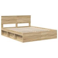 Bedframe met hoofdeinde Sonoma 160 x 200 cm Massief grenenhout - thumbnail