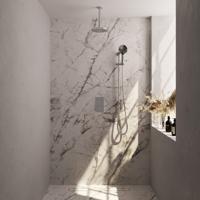 Inbouw Regendouche Set Brauer Chrome Edition Plafond Uitloop Ronde Hoofddouche 30 cm Met Glijstang en Handdouche 3 Standen - thumbnail