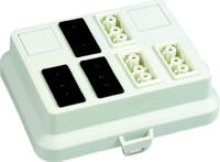 ATTEMA 6071 DEKSEL AK2 GS met 3 GST18® aansluitingen zwart 3 aansluitingen GST18® wit - thumbnail