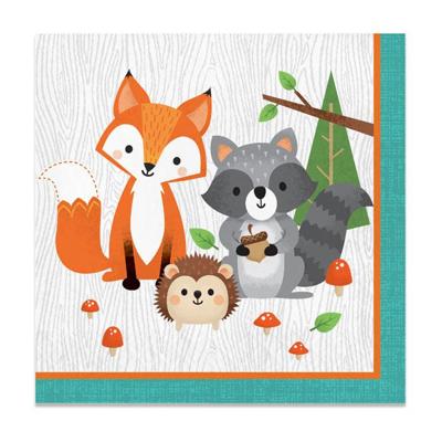 Haza Witbaard Wild ones servetten, 16st.