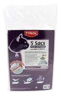 Tyrol Set met 5 vakken voor kattentoilet, bodem voor kattentoilet en toilethuisjes, zeer duurzaam, krasbestendig, 44 x 30 cm, 5 stuks - thumbnail
