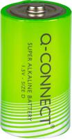 Q-CONNECT batterij, alkaline, D, blister van 2 stuks - thumbnail