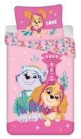 Paw Patrol peuterdekbedovertrek roze - 100 x 135 cm - thumbnail