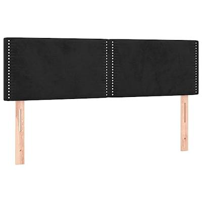 Boxspring met matras fluweel zwart 140x200 cm