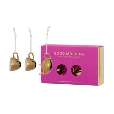 Urban Nature Culture - Good Morning - Kerstornamenten 3-dlg Gold Urban Nature Culture - Good Morning - Kerstornamenten 3-dlg Gold