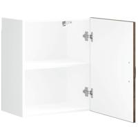 Keukenwandkast Lucca bewerkt hout gerookt eikenkleurig - thumbnail