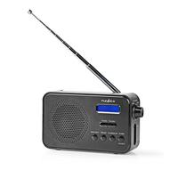 Nedis portable DAB+ radio met klok en wekker 3,6W / zwart - thumbnail