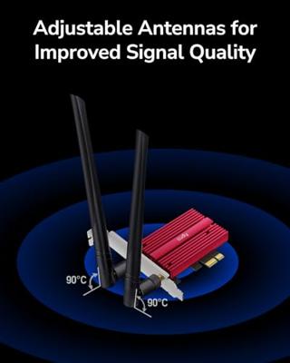 Cudy WE9300 netwerkkaart Intern WLAN / Bluetooth 5765 Mbit/s