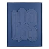 Zuiver Wanddecoratie 'August' 64 x 52cm, kleur Blauw - thumbnail