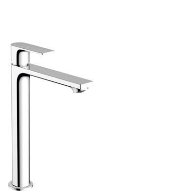 Hansgrohe Rebris E 1-gats highriser wastafelkraan 240 coolstart z. waste chroom 72583000