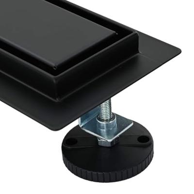 VidaXL Doucheafvoer 2-in-1 met 360° sifon zwart 50 cm