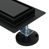 Doucheafvoer 2-in-1 met 360 Sifon Zwart 70 cm - thumbnail