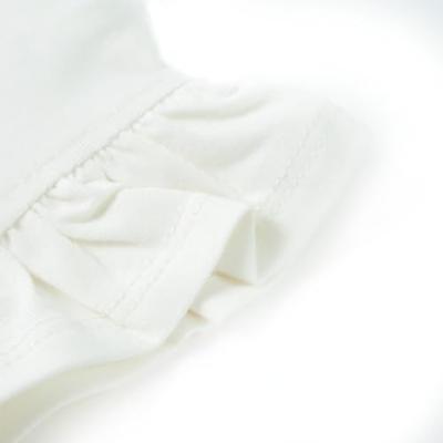 Kindershirt met mouwen met ruches 92 wit