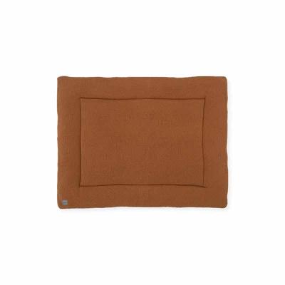 Jollein boxkleed Bliss knit 75x95cm caramel/fleece